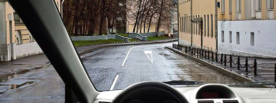 Билет 6, вопрос 5, Разметка в виде треугольника на полосе движения: