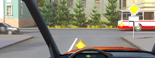 Билет 9, вопрос 15, Кому Вы обязаны уступить дорогу при повороте налево?